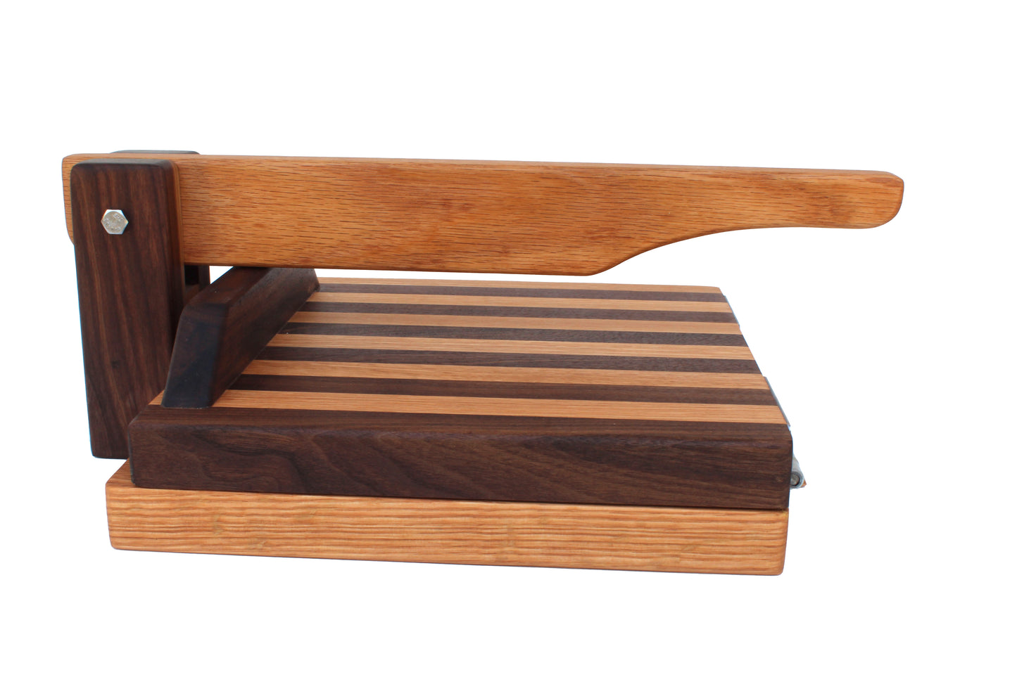 Central Coast Woodworks Hardwood Tortilla Press - Oak & Walnut - 10 inch